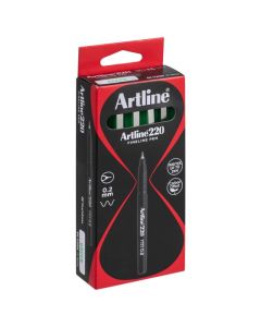 ARTLINE 220 FINELINER PEN 0.2MM GREEN