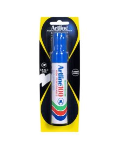 ARTLINE 100 PERMANENT MARKER 12MM CHISEL NIB BLUE HS