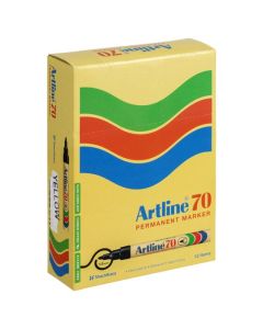 ARTLINE 70 PERMANENT MARKER 1.5MM BULLET NIB YELLOW