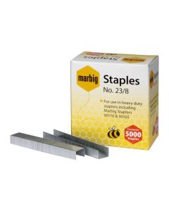 MARBIG STAPLES 23/8MM BOX 5000 H/DUTY