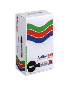 ARTLINE 100 PERMANENT MARKER 12MM CHISEL NIB GREEN