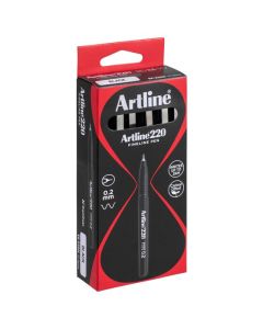 ARTLINE 220 FINELINER PEN 0.2MM BLACK