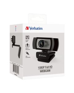 VERBATIM 1080P FULL HD WEBCAM BLACK/SILVER