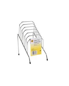 MARBIG STEP FILE WIRE ORGANISER SMALL SILVER