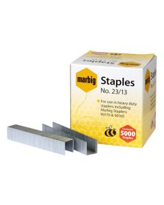 MARBIG STAPLES 23/13MM BOX 5000 H/DUTY