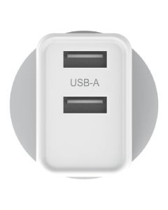 VERBATIM DUAL USB PORT WALL CHARGER 3.4A