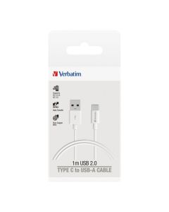 VERBATIM CHARGE & SYNC USB-C CABLE 1 METRE