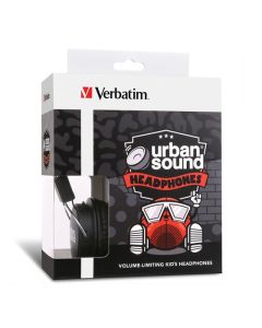 VERBATIM URBAN SOUND HEADPHONES BLACK/BLACK