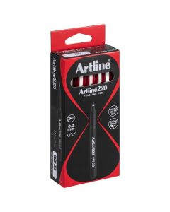 ARTLINE 220 FINELINER PEN 0.2MM RED