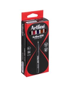 ARTLINE 200 FINELINER PEN 0.4MM ASSORTED