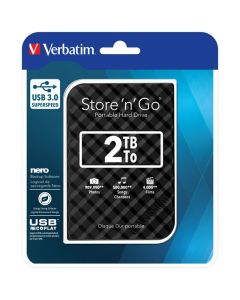 VERBATIM HARD DRIVE SUPER SPEED USB 3.0 2TB