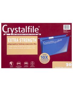 CRYSTALFILE COMPLETE PP SUSPENSION FILES FOOLSCAP BLUE PACK 20