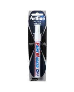 ARTLINE 400 PERMANENT PAINT MARKER 2.3MM BULLET WHITE HS