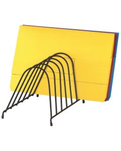 MARBIG STEP FILE WIRE ORGANISER ANGLED BLACK