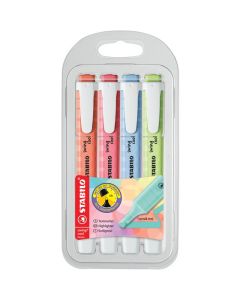 STABILO SWING COOL PASTEL HIGHLIGHTER PASTEL WALLET 4