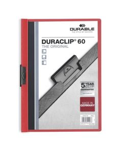 DURABLE DURACLIP DOCUMENT FILE A4 60 SHEET RED