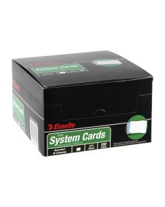 ESSELTE SYSTEM CARDS 127X76MM (5X3) ASSORTED PACK 5