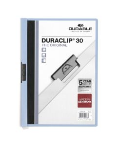 DURABLE DURACLIP DOCUMENT FILE A4 30 SHEET BLUE