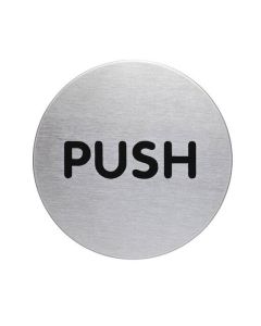 DURABLE PICTOGRAM PUSH 65MM SILVER PACK1