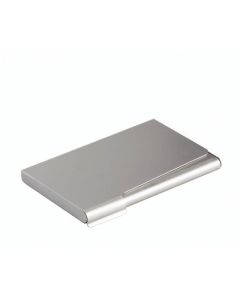 DURABLE BUSINESS CARD BOX ALUMINIUM 20 CARD CAPACITY