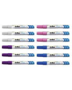 ARTLINE  GLASS MARKER 2MM ASSORTED