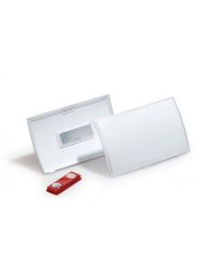 DURABLE NAME BADGE WITH MAGNETIC CLIP 54X90MM PACK10