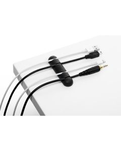 DURABLE CAVOLINE SELF-ADH CABLE CLIPS 4, GRAPHITE PACK2