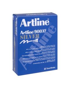 ARTLINE 900 METALLIC PERMANENT MARKER 2.3MM BULLET NIB SILVER