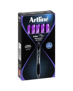 ARTLINE FLOW RETRACTABLE PEN PURPLE