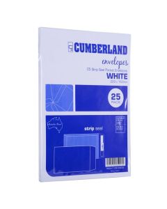 CUMBERLAND STRIP SEAL POCKET ENVELOPE85GSM C5 229 X 162MM WHITE PACK2