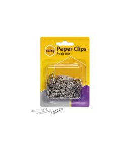 MARBIG PAPER CLIPS 28MM SMALL H/SELL PACK 100