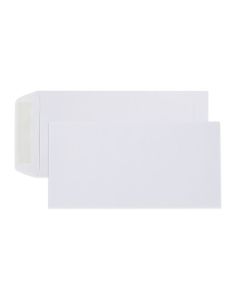 CUMBERLAND STRIP SEAL POCKET ENVELOPE 80GSM DL 220X110MM WHITE BOX500