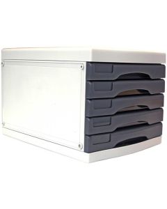 METRO 3475 DESKTOP FILING DRAWERS A4 5D GREY