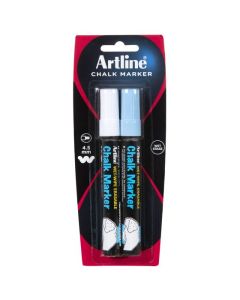 ARTLINE  CHALK MARKER 2MM BULLET ASSORTED 2 PACK