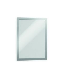 DURABLE DURAFRAME SELF-ADHESIVE SIGN HOLDER A4 SILVER PACK1
