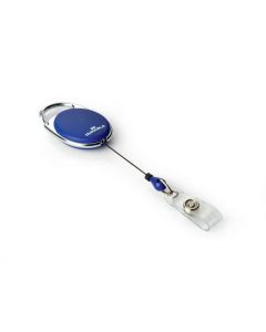 DURABLE NAME BADGE REEL STYLE 80CM BLUE BOX10