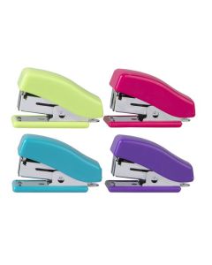 MARBIG MINI STAPLER W/STAPLES BRIGHTS ASSORTED