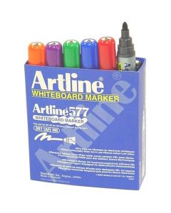 ARTLINE 577 WHITEBOARD MARKER 8 COL ASST