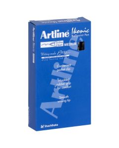 ARTLINE IKONIC 8410 BALLPOINT RETRACTABLE GRIP MEDIUM BLACK