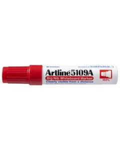 ARTLINE 5109A WHITEBOARD MARKER 10MM CHISEL NIB RED HS