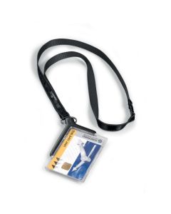 DURABLE DELUXE CARD HOLDER WITH NECKLACE PACK10