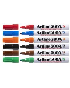 ARTLINE 500A WHITEBOARD MARKER 2MM BULLET NIB ASSORTED