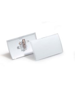 DURABLE NAME BADGE WITH COMBI CLIP 54X90MM PACK25