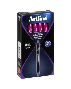 ARTLINE FLOW RETRACTABLE PEN PINK