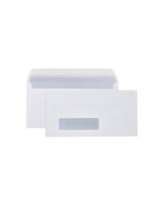 CUMBERLAND STRIP SEAL SECRETIVE ENVELOPE 80GSM DL 110 X 220MM WHITE BOX500