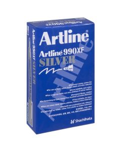 ARTLINE 990 METALLIC PERMANENT MARKER 1.2MM BULLET NIB SILVER