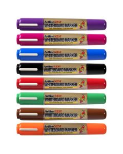 ARTLINE 525T WHITEBOARD MARKER DUAL NIB ASSORTED WALLET 8