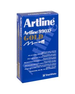ARTLINE 990 METALLIC PERMANENT MARKER 1.2MM BULLET NIB GOLD