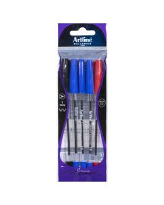 ARTLINE SMOOVE BALLPOINT PEN ASSORTED 5PACK