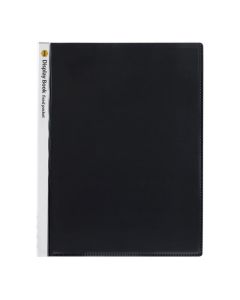 MARBIG DISPLAY BOOK W/INSERT COVER NON-REFILLABLE 40 PAGES BLACK